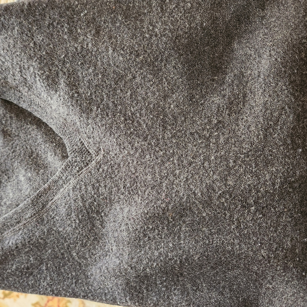 BURBERRY men's  V Neck Wool Gray Sweater.
